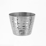 Sauce Cup, Stainless Steel, Round, Hammered, 2.5 Oz. 2-1/4 Dia.x1-3/4 H - 576/Case