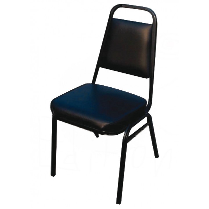 Stacking Chair, Black Pad