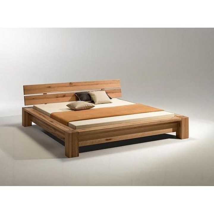 Contemporary sleeping king size bed. Mahogany.