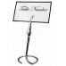Table Sign Clips, C Swirl Base, Chrome Plated - 24/Case