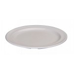 5.5" Round Plates, Melamine, White - 12/Case