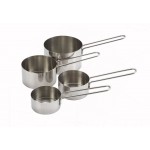 Measuring Cup Set, Wire Hdl, S/S - 12/Case