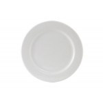 12" Plate, Alaska, Wide Rim Rolled Edge, Bright White - 12/Case