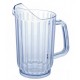 60 Oz. Water Pitchers, Plastic, Clear - 32/Case
