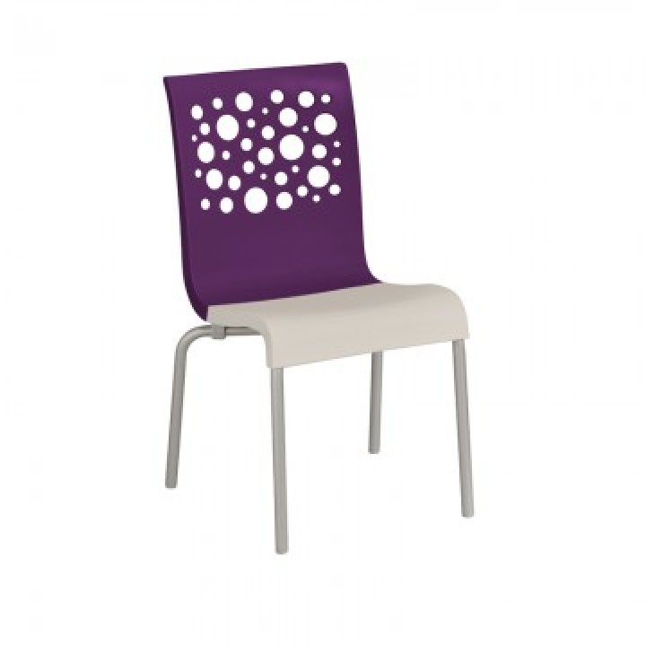 Tempo Stacking Chair Eggplant - 12/Case