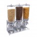 Cal-Mil 3517-3-39 Platinum Triple Cylinder Turn and Serve Dispenser