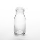 8 Oz. Milk Bottle, Glass, Clear - 24/Case