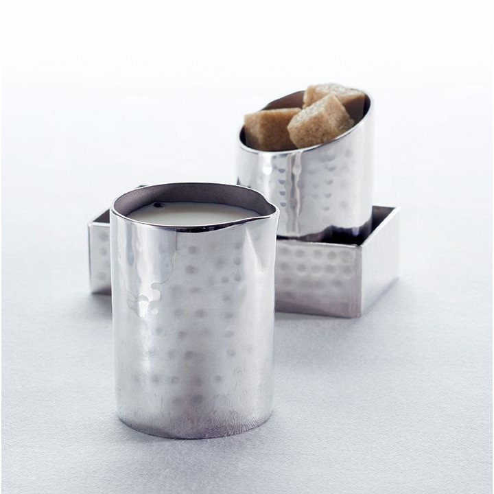 Creamer, Stainless Steel, Hammered, 4 Oz. 2 Dia.x2-3/4 H - 48/Case