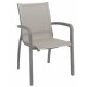 Stacking Armchair, Sunset Solid Gray/Platinum Gray - 12/Case