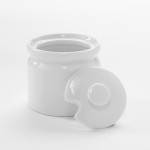 Porcelain, Sugar Pot W/Lid, 7 Oz. 3 Dia.x3 H - 48/Case
