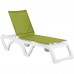 Calypso Adjustable Sling Chaise Fern Green / White - 12/Case