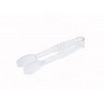 6" Flat Tong, PC, Clear - 12/Case