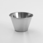 Sauce Cup, Stainless Steel, Round, 4 Oz. 3 Dia.x2 H - 240/Case