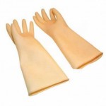 8.5" x 16" Gloves, Natural Latex, Yellow - 24/Case