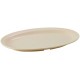 11.5" x 8" Oval Platters, Narrow Rim, Melamine, Tan - 12/Case