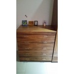 Tribal drawer chest. Raintree, ply. Soft closing drawers. 1100x900x600
