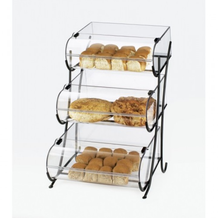 Cal-Mil 1280-2 Iron Round Nose Bins (2 Tier - 15.5Wx17.75Dx17.5H)