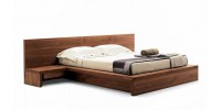 Contemporary living king size bed with integrated bedside tables and headboard. Raintree 2900x2000x1100