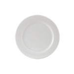 6.25" Plate, Alaska, Wide Rim Rolled Edge, Bright White - 36/Case