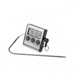 Digital Roasting Thermometer W/ Timer & Probe - 24/Case
