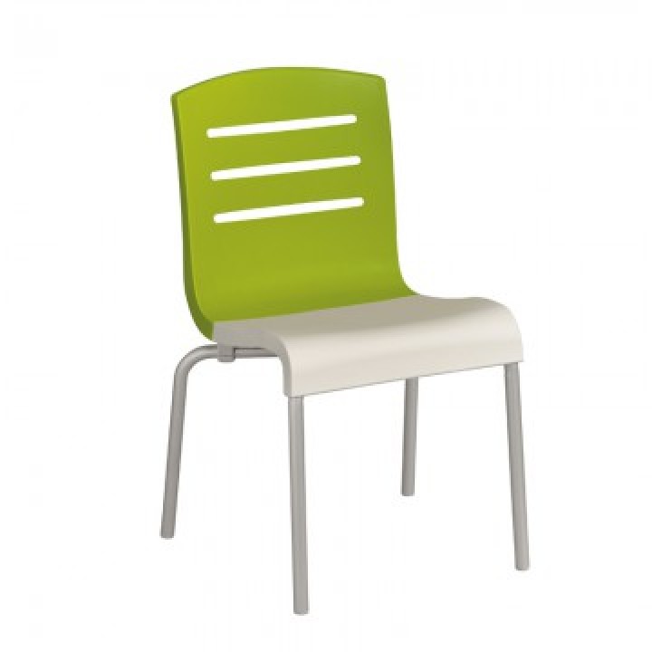 Domino Stacking Chair Fern Green - 12/Case