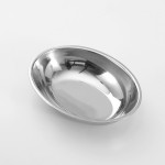 Sauce Cup, Stainless Steel, Oval, 2.5 Oz. 3-7/8 Lx3 Wx7/8 H - 576/Case