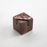 0.9"x0.9" Card Holder, Bronze, Aluminum, Copper Finish - 144/Case