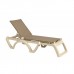 Calypso Adjustable Sling Chaise Taupe - 2/Case