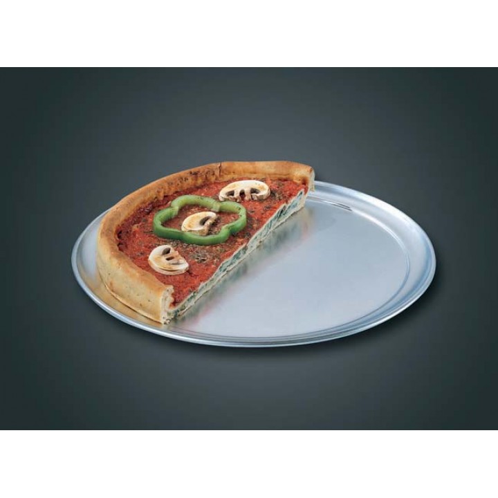 9" Pizza Pan, Wide Rim, Solid, Aluminum - 72/Case