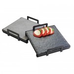 Cal-Mil 3487-1212-13 Square Stands for Faux Cement or Slate Platters (12Wx12Dx3.25H)