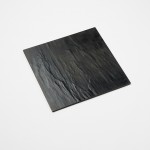 Melamine Platter, Square, Faux Slate, Black 14-1/2 Lx14-1/2 Wx1/4 H - 12/Case