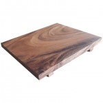 Footed Serving board and customization option (restaurant name). Raintree 300x250x40 mm