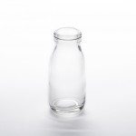 6 Oz. Milk Bottle, Glass, Clear - 24/Case