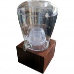 Juice dispenser with ice core and infusion chamber. 11,3 Liters. Acrylic container. Raintree base.