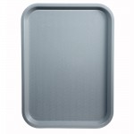 10" x 14" Fast Food Tray, Gray - 12/Case